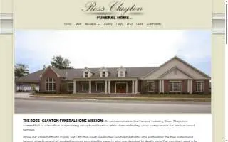 Ross-Clayton Funeral Home website