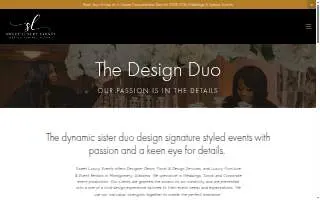 Sweet Luxury Events website