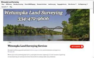 Wetumpka Land Surveying website