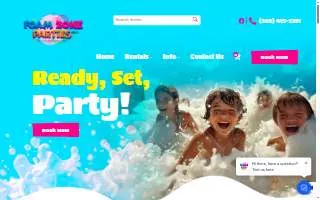 Foam Zone Parties website