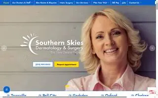 Southern Skies Dermatology and Surgery of Moody website