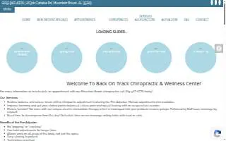 Back On Track Chiropractic and Wellness Center website