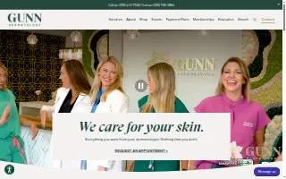 Gunn Dermatology - Crestline website