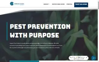 Inspire Pest Control website