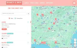 Beignets & Brew of Muscle Shoals website