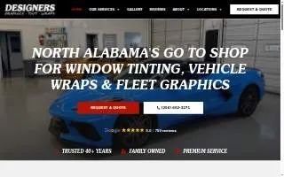 DESIGNERS Graphics Tint & Wraps of Muscle Shoals website