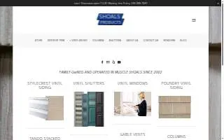 Shoals Products website