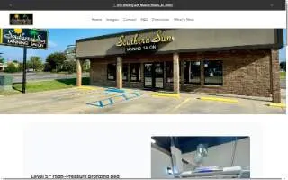 Southern Sun Tanning of Muscle Shoals website