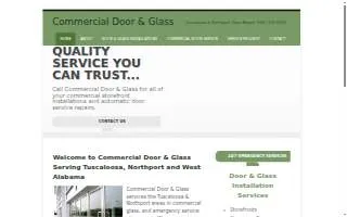 Commercial Door & Glass website