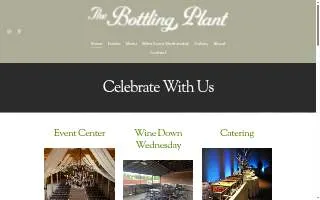 Bottling Plant Event Center website