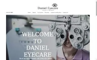 Daniel Eye Care of Opelika website