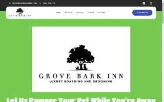 Grove Bark Inn website
