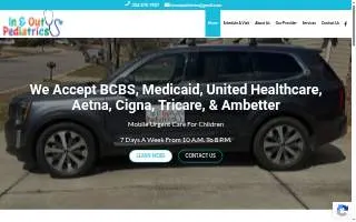 In & Out Pediatrics website