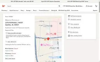 Walgreens Pharmacy of Opelika website