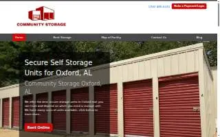 Community Storage Oxford website