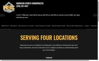 Harrison Sports Chiropractic website