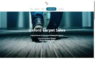 Oxford Carpet Sales website