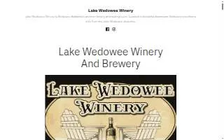 Lake Wedowee Winery and Brewery of Ozark website