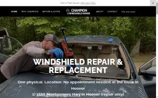 Champion Windshield Repair website