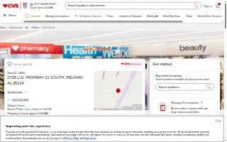 CVS Pharmacy of Pelham website