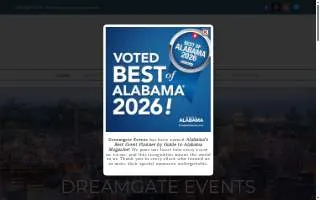 Dreamgate Events website