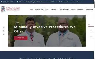Vascular and Interventional Specialists of Alabama website