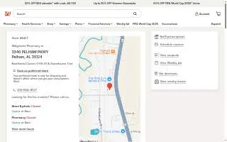 Walgreens of Pelham website