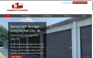 Community Storage Pell City website