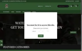 Coosa Guns & Outdoors website