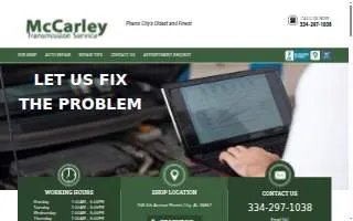 McCarley Transmission Services Inc. website