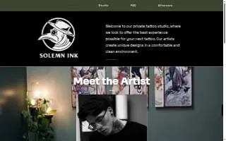 Solemn Ink website