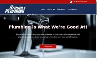 Struble Plumbing website