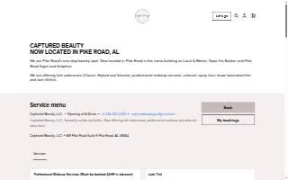 Captured Beauty website