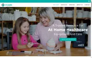 At Home Medical website