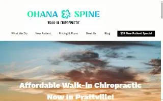 Ohana Spine website