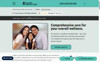 Prattville Dental Care website