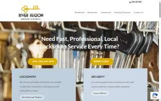 River Region Locksmith and Security website