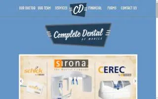 Complete Dental of Mobile website