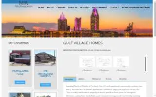 Gulf Village Homes website