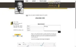 Chris Croft Attorney at Law website