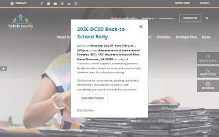 DeKalb County Schools Student Services Center website