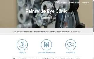 Rainsville Eye Clinic website