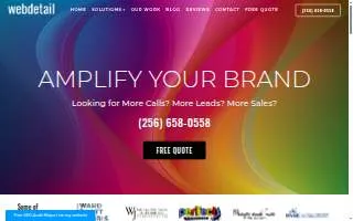 WebDetail, LLC of Rainsville website