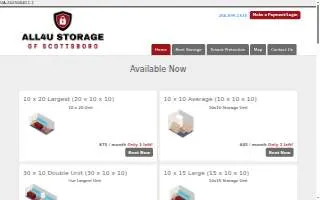 All4U Storage Scottsboro website