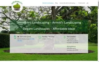 Arnolds Landscaping LLC website