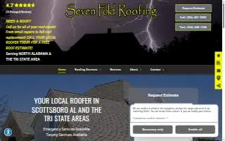 Seven Fold Roofing website