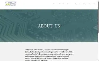 Computer & Data Network Services website