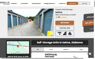 Copper Safe Storage of Selma website