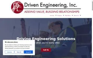 Driven Engineering, Inc. website