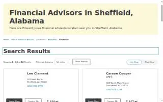 Edward Jones - Financial Advisor of Sheffield website